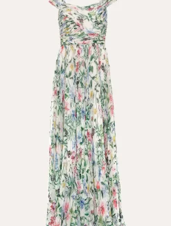Gretal Floral Pleated Maxi Dress