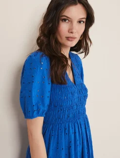 Gretta Broderie Midi Dress
