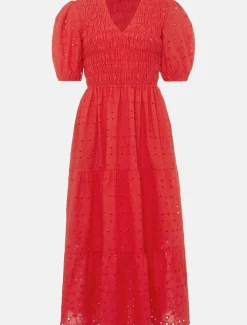 Gretta Broderie Midi Dress