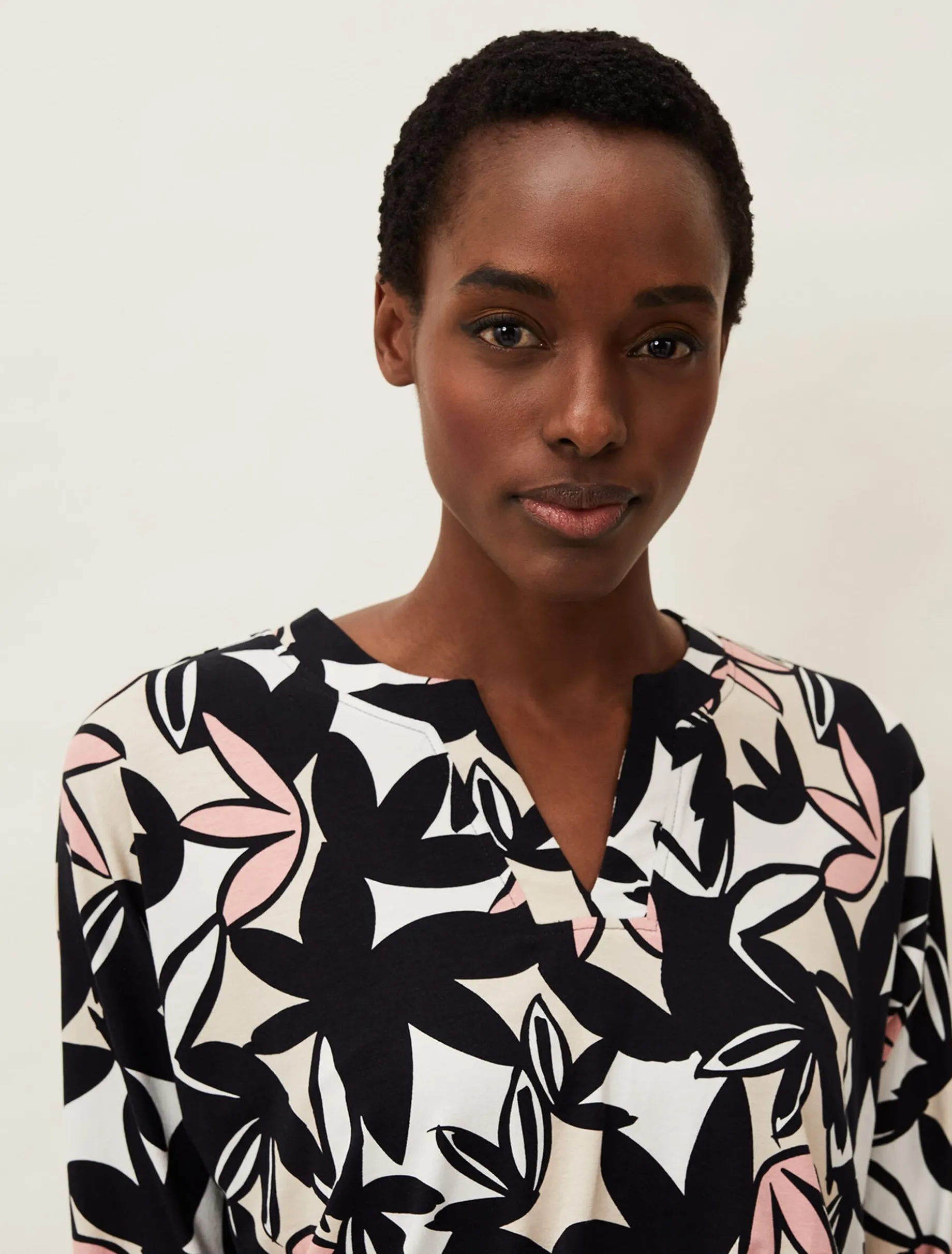 Gwin Leaf Print Dress