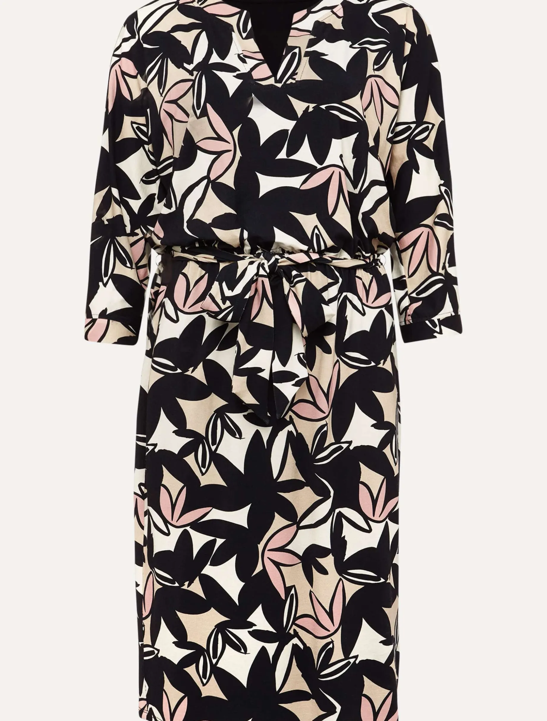 Gwin Leaf Print Dress