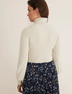 Gwyneth Balloon Sleeve Lurex Jumper