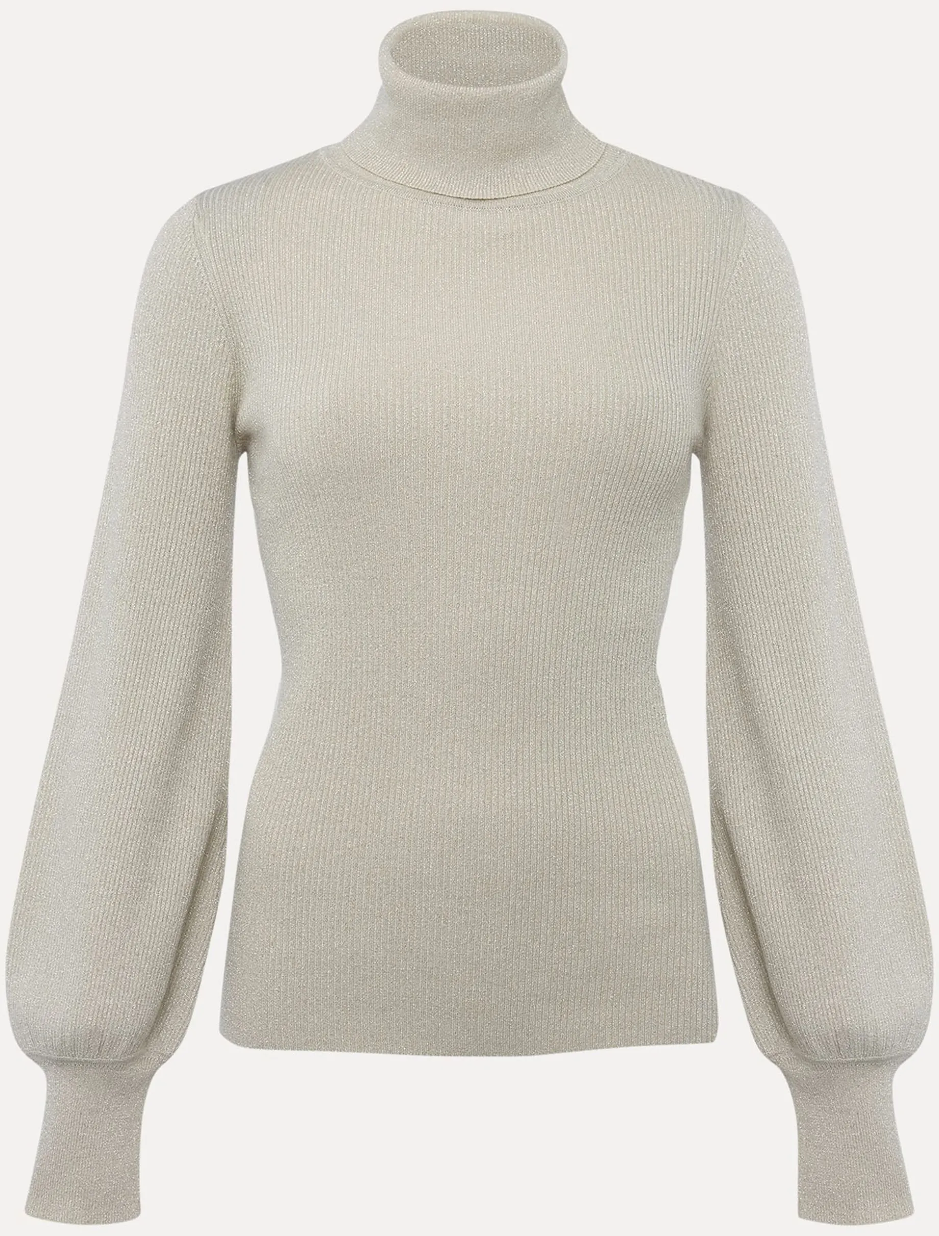 Gwyneth Balloon Sleeve Lurex Jumper