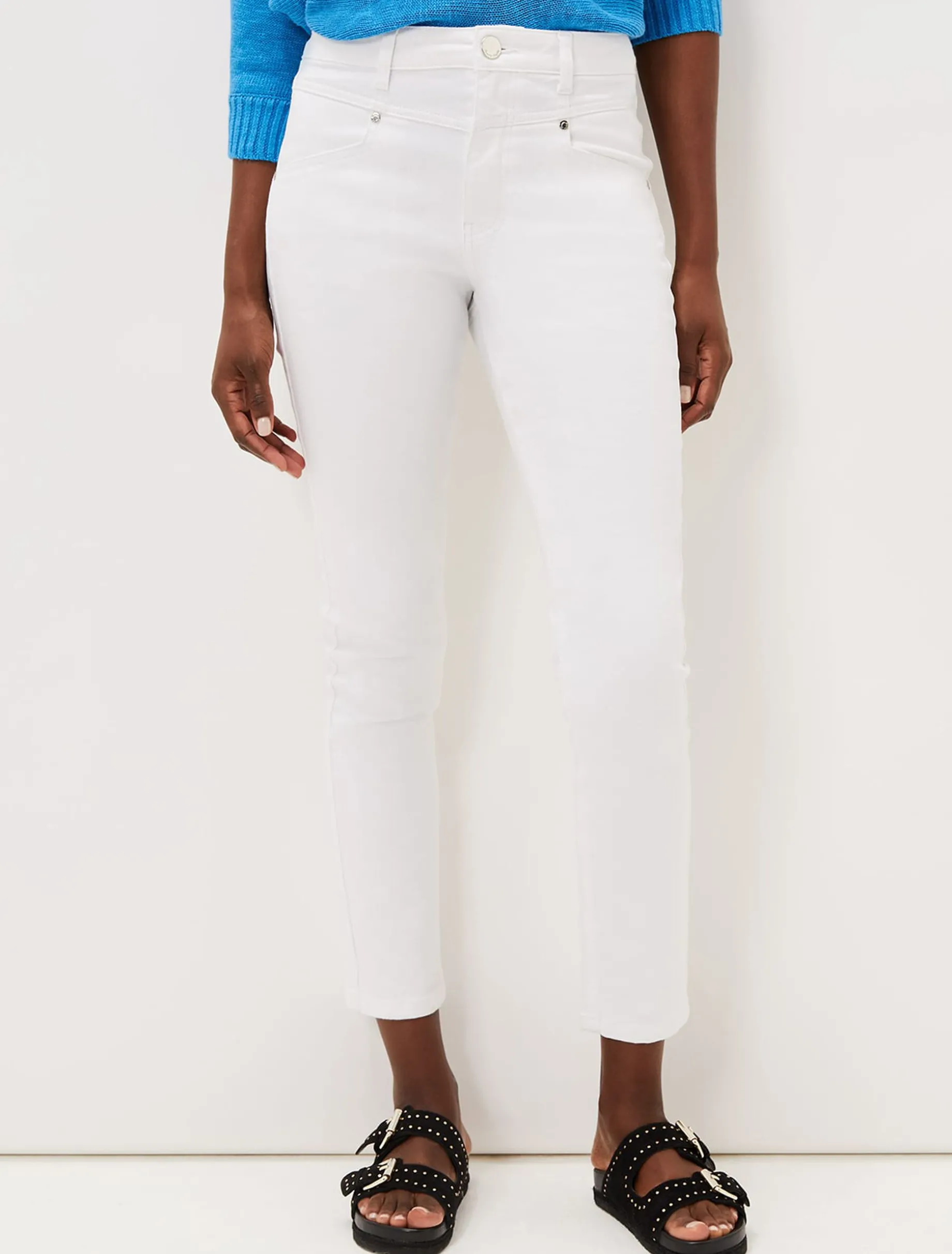 Hailee Topstitch Skinny Jeans Long