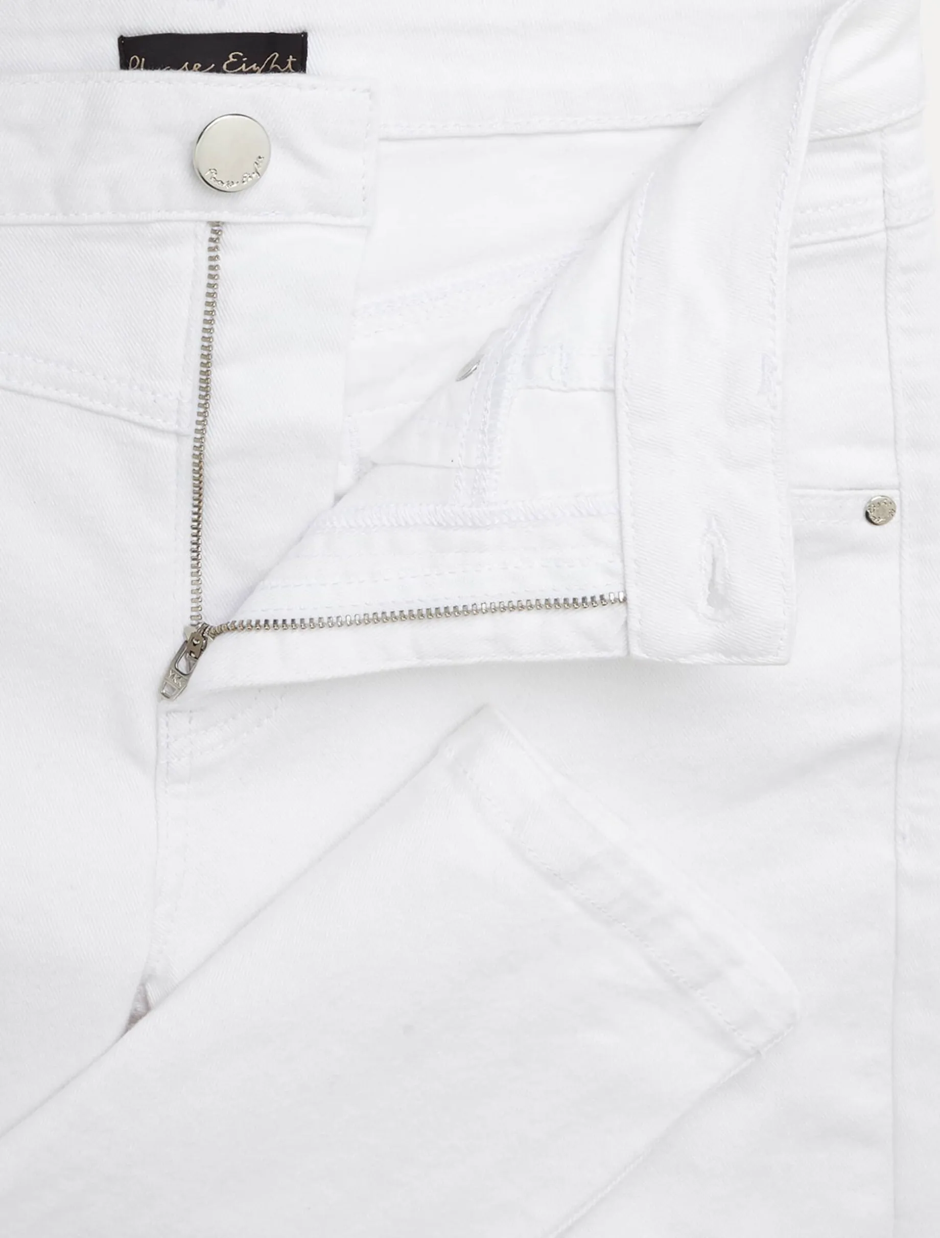 Hailee Topstitch Skinny Jeans Short