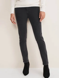Hailee Topstitch Skinny Jeans