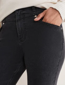 Hailee Topstitch Skinny Jeans