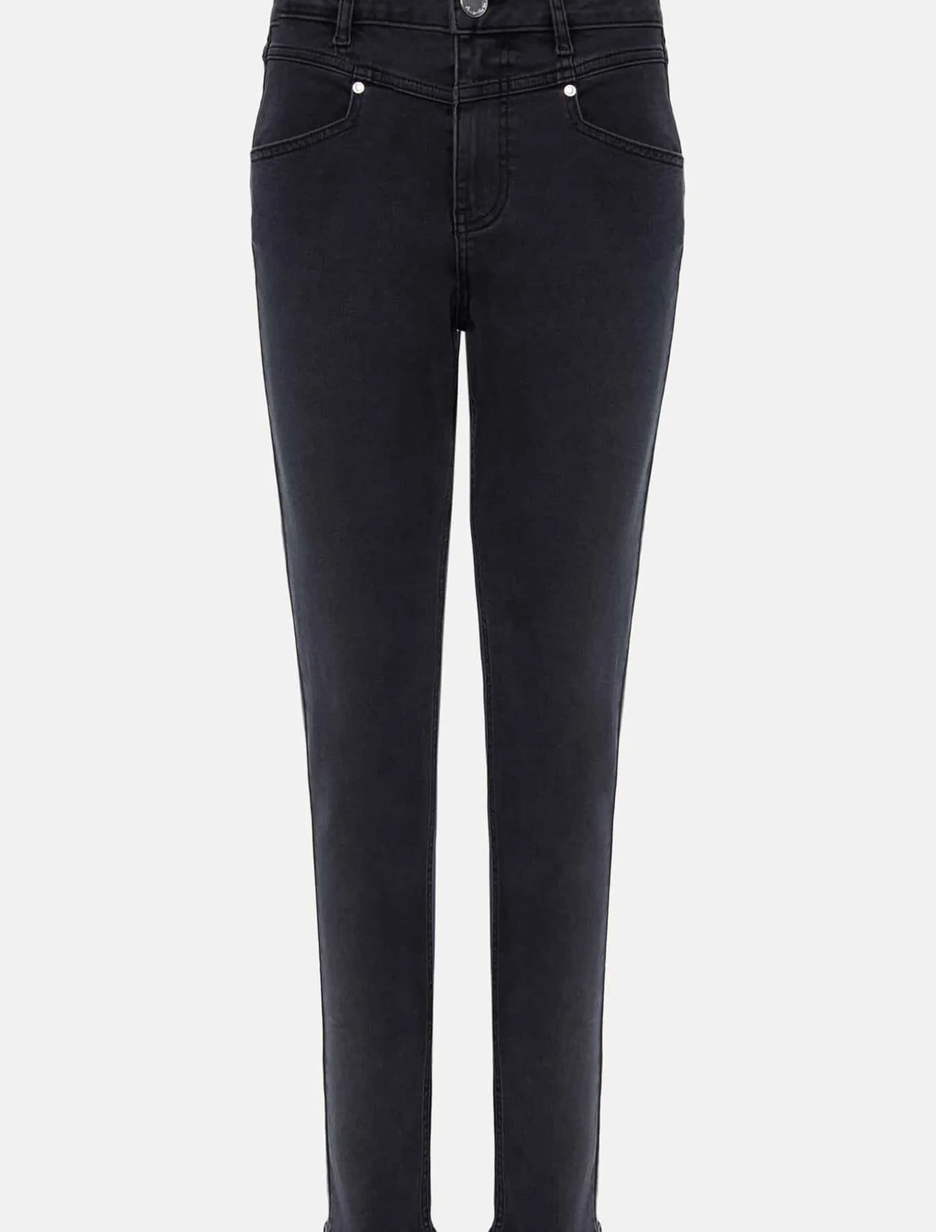 Hailee Topstitch Skinny Jeans