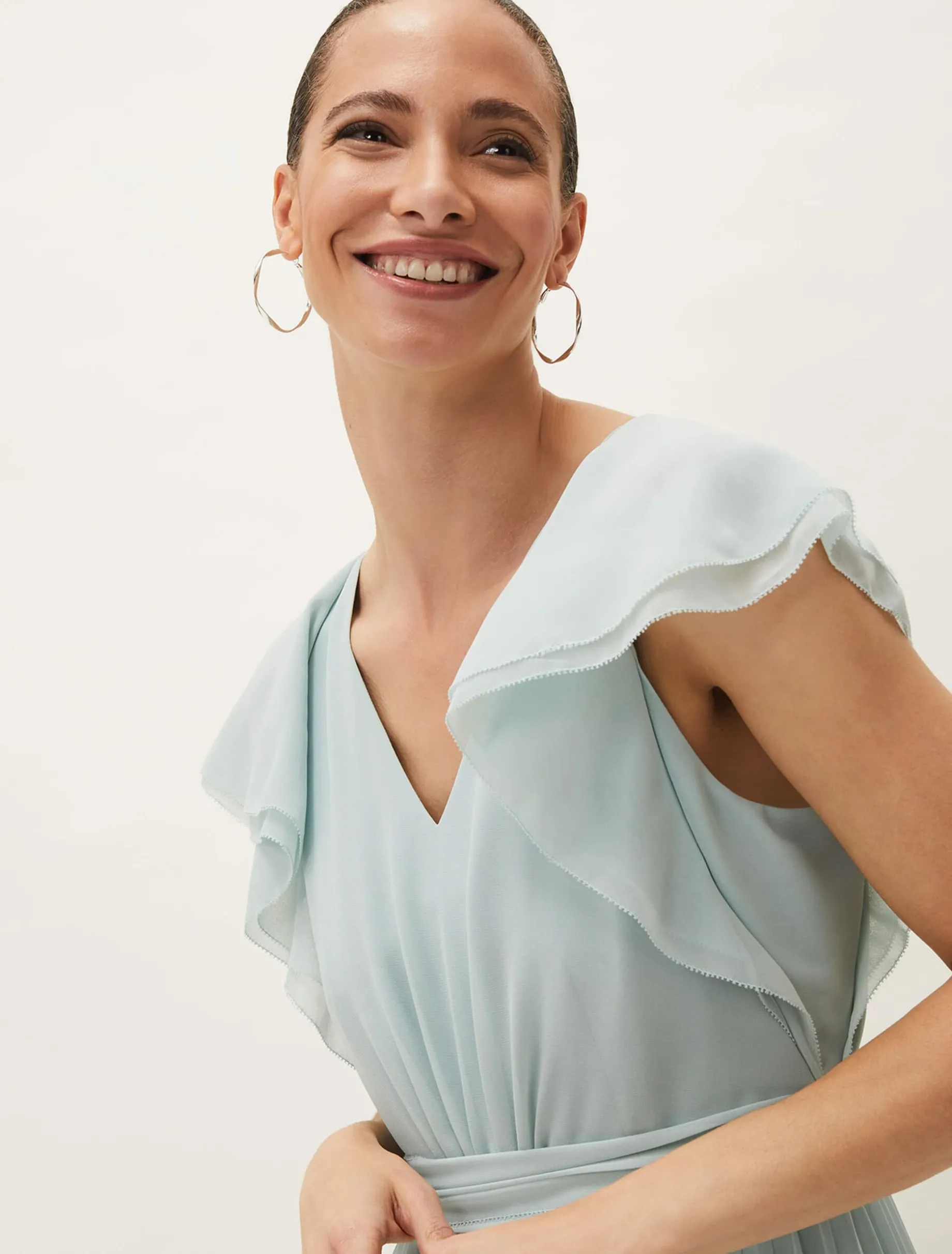 Hallie Pleated Wide Leg Jumpsuit