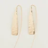 Hammered Pull Through Drop Earring