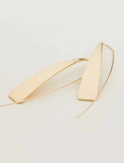 Hammered Pull Through Drop Earring