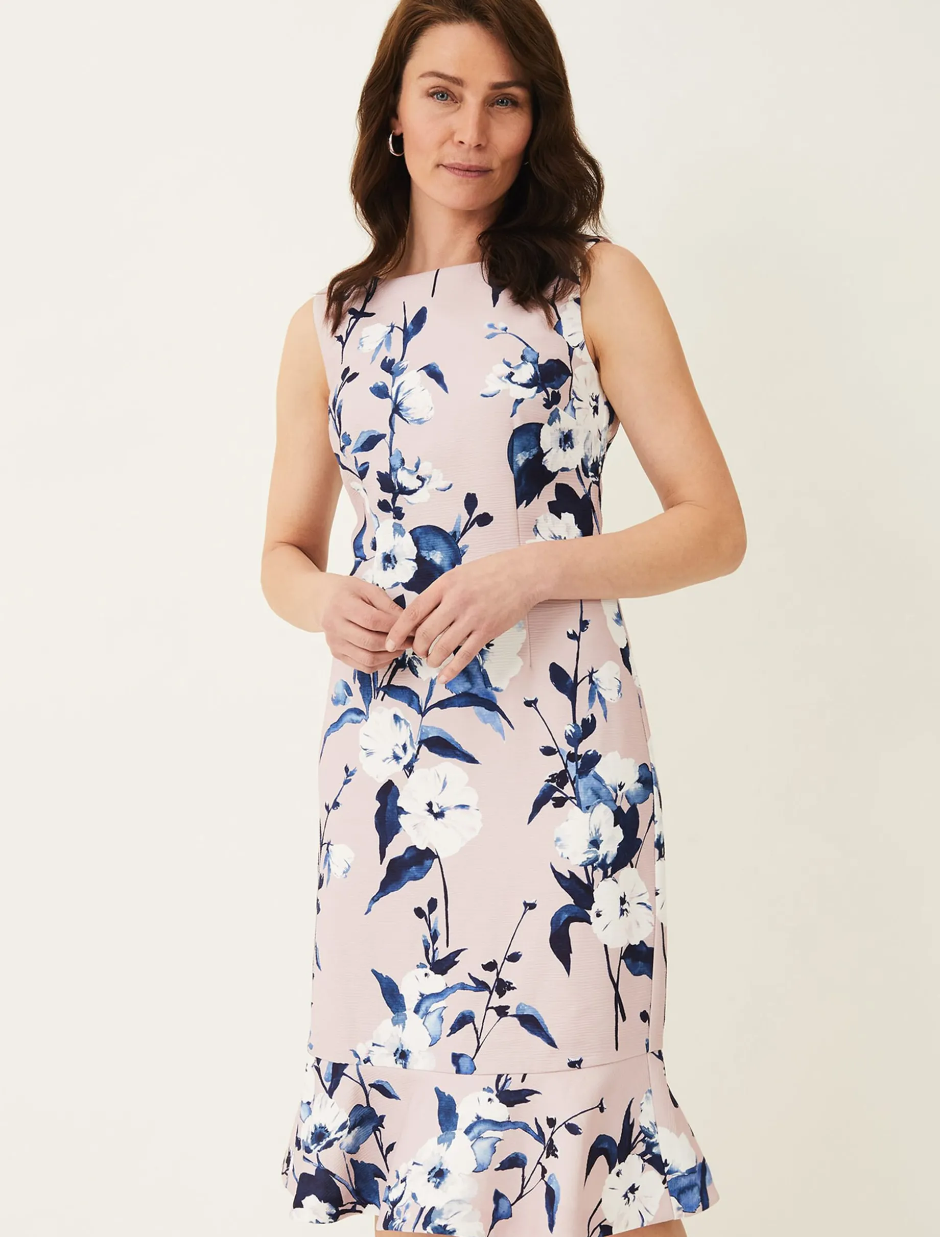Harlie Floral Peplum Hem Dress