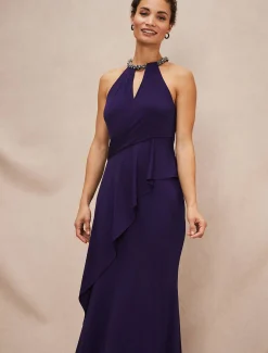 Harmony Jersey Embellished Maxi Dress