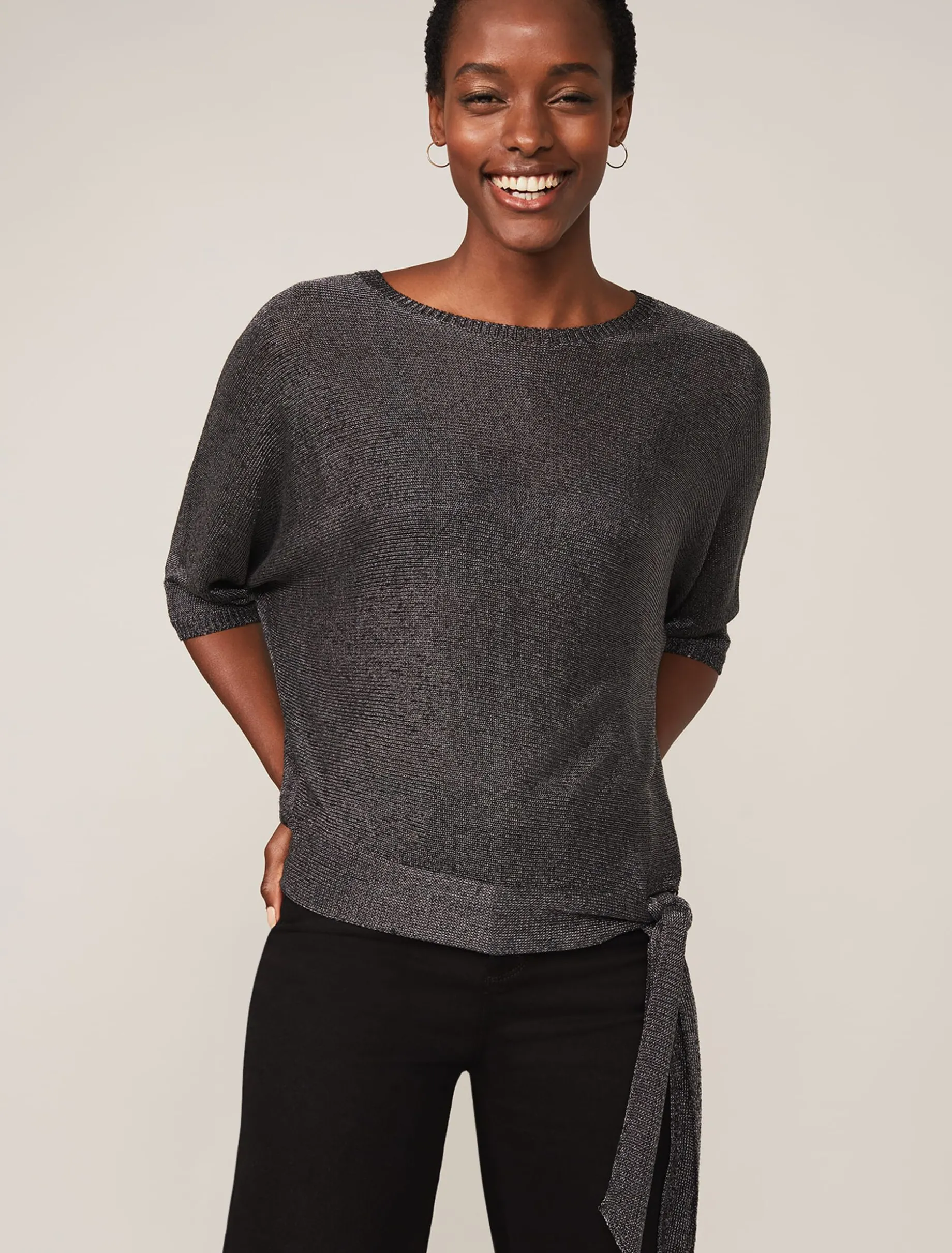 Harper Shimmer Knit Top