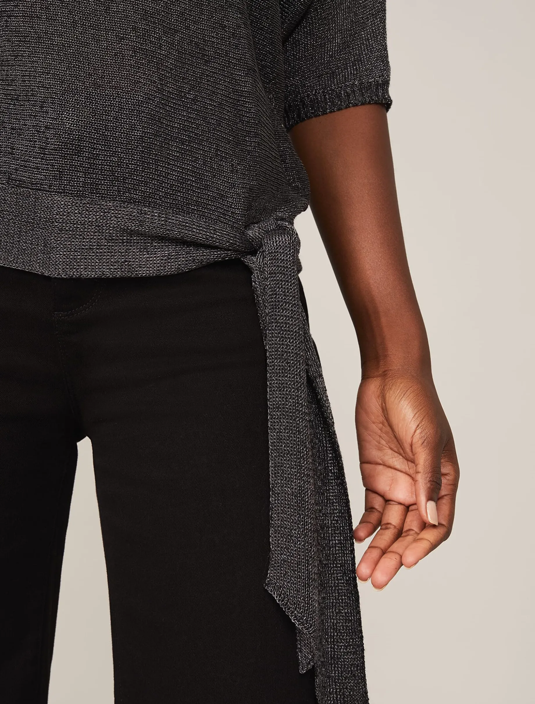 Harper Shimmer Knit Top
