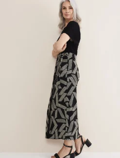 Hatty Diagonal Dot Wrap Skirt