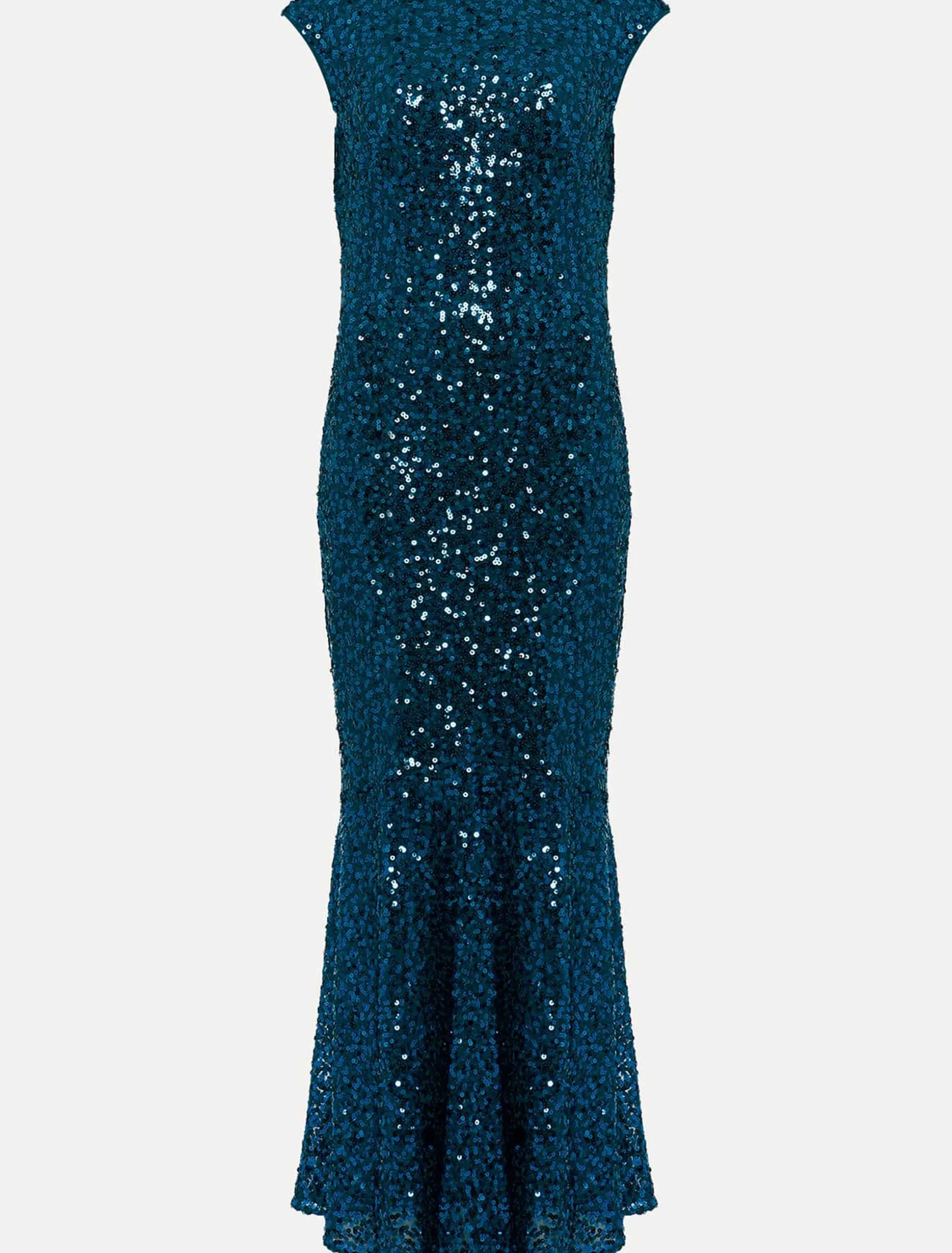 Haven Blue Sequin Maxi Dress