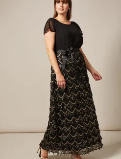 Hazel Sequin Maxi Dress