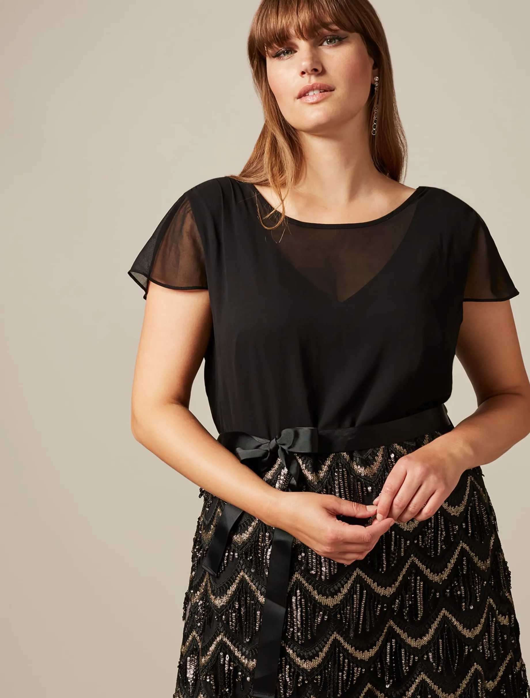 Hazel Sequin Maxi Dress