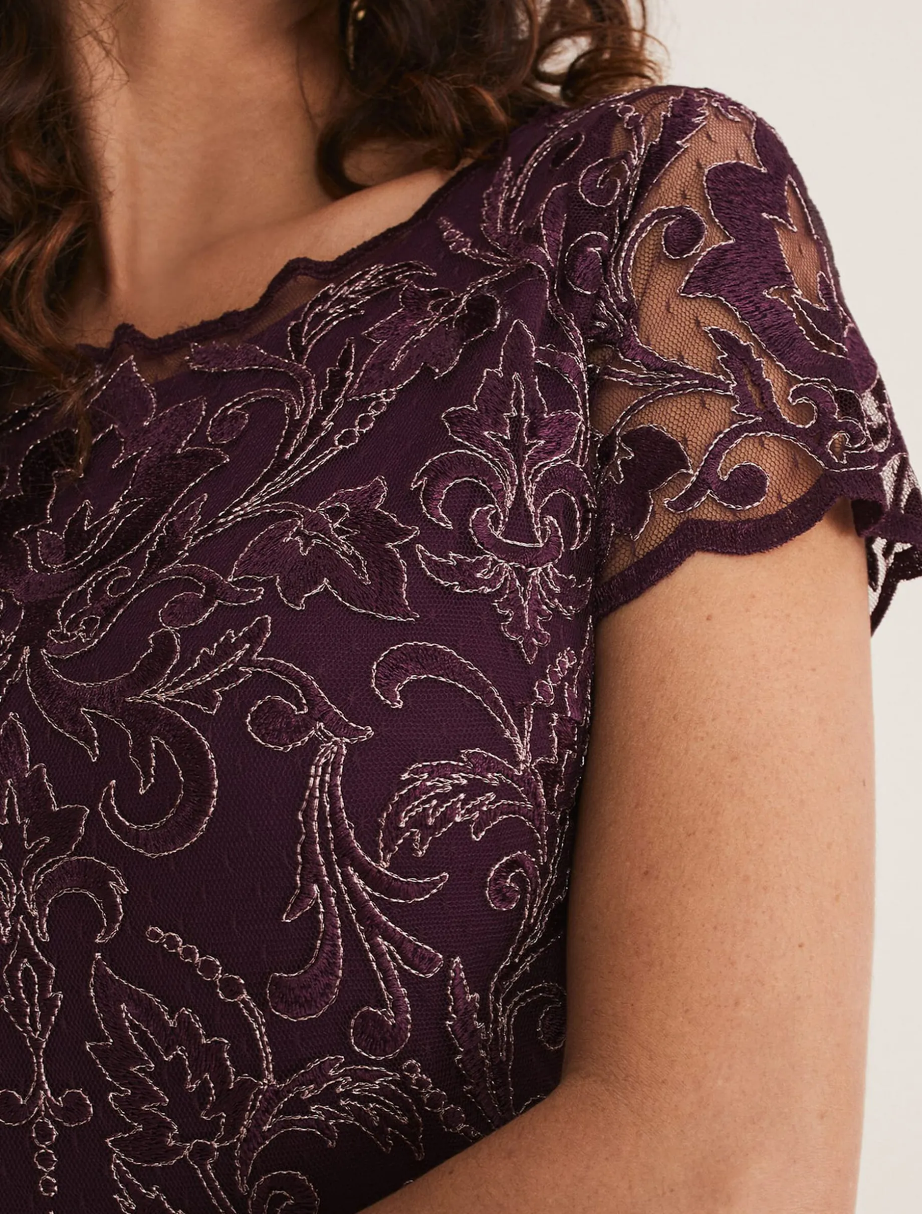 Heather Embroidered Dress