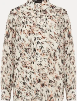 Helen Abstract Feather Print Blouse
