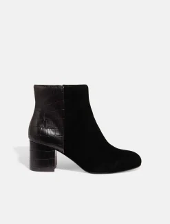 Helena Croc Ankle Boot