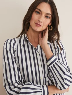 Henley Striped Midaxi Dress