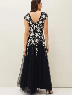 Henriette Embellished Maxi Dress