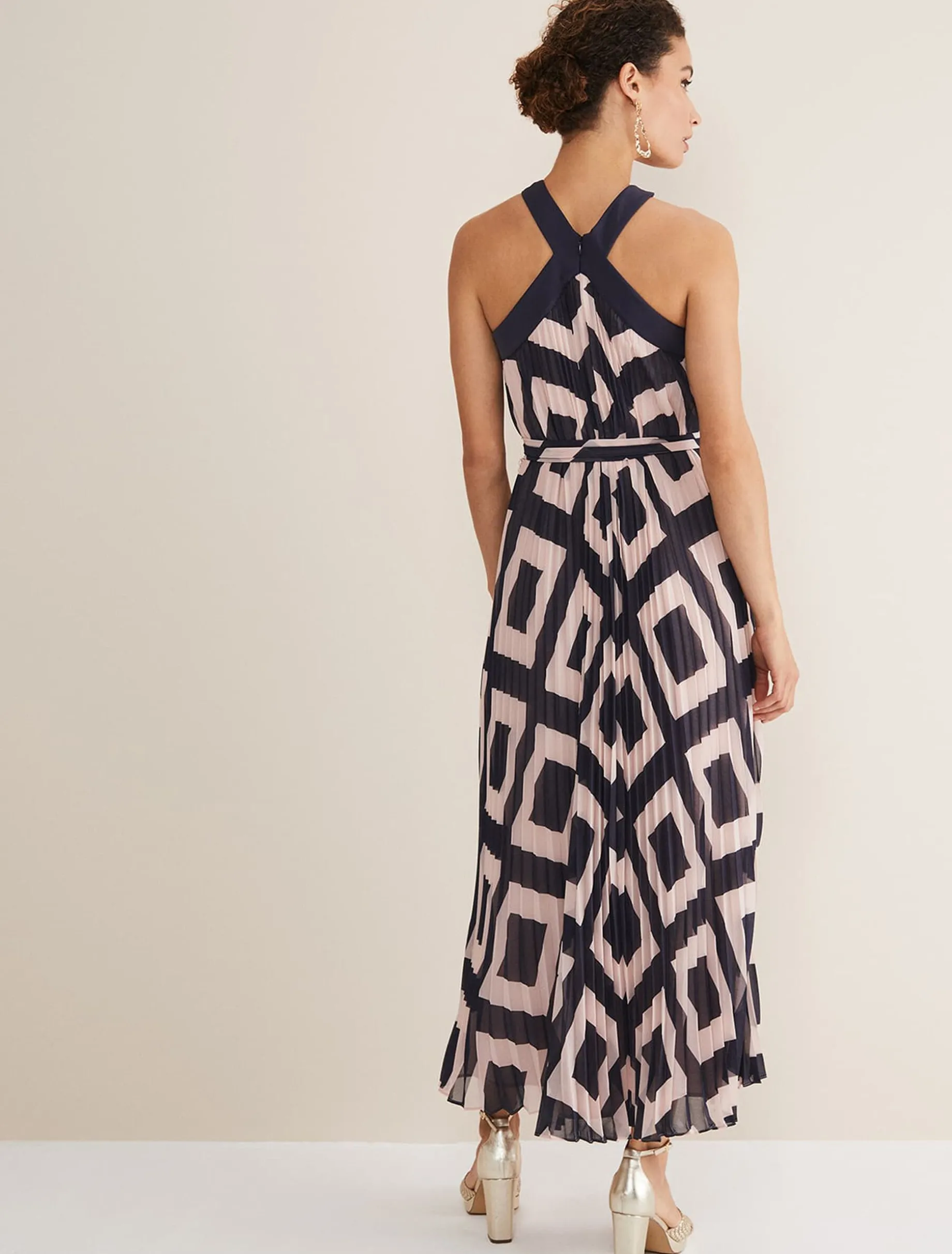 Hestia Diamond Trapeze Maxi Dress