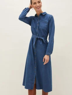 Hettie Denim Midi Dress
