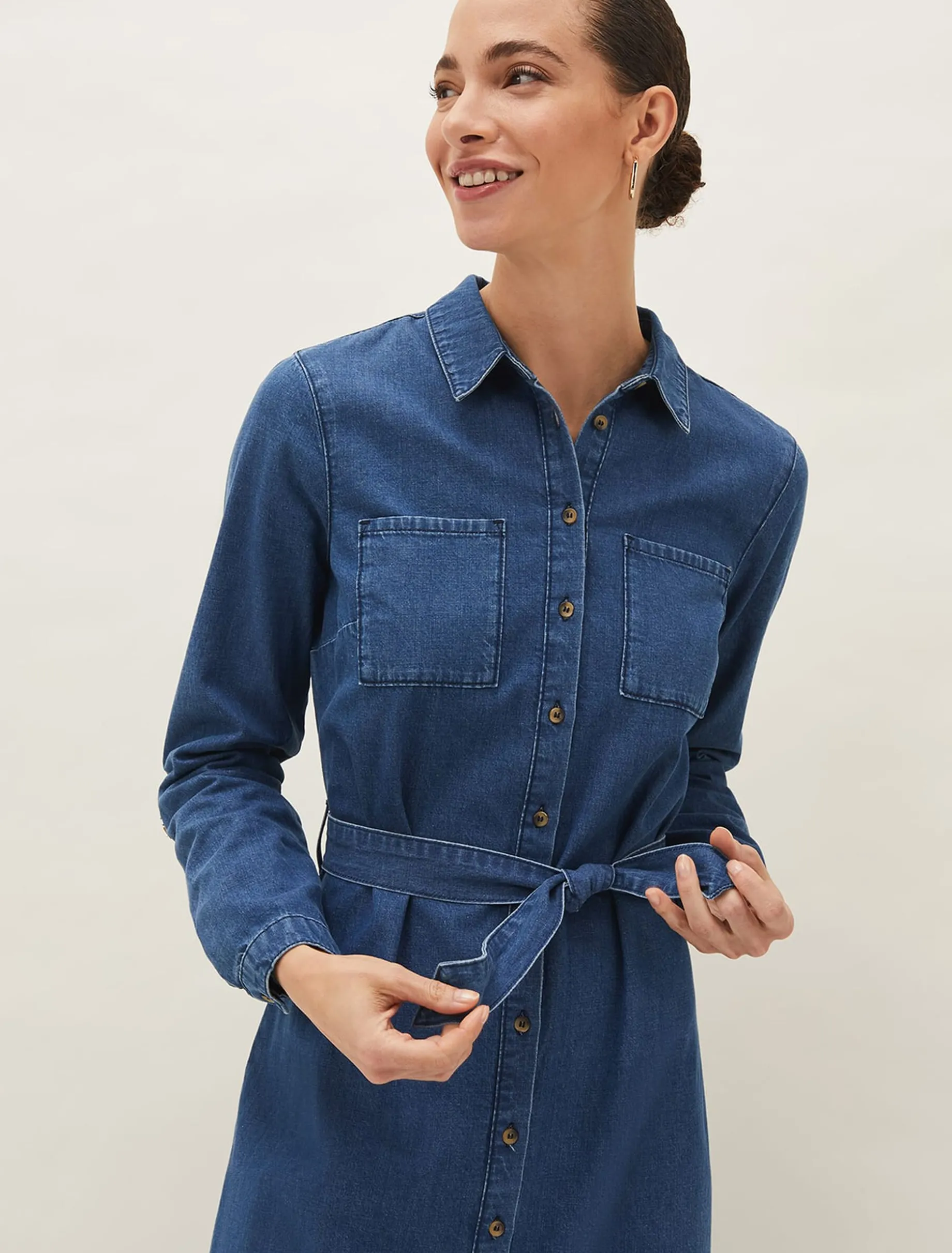 Hettie Denim Midi Dress