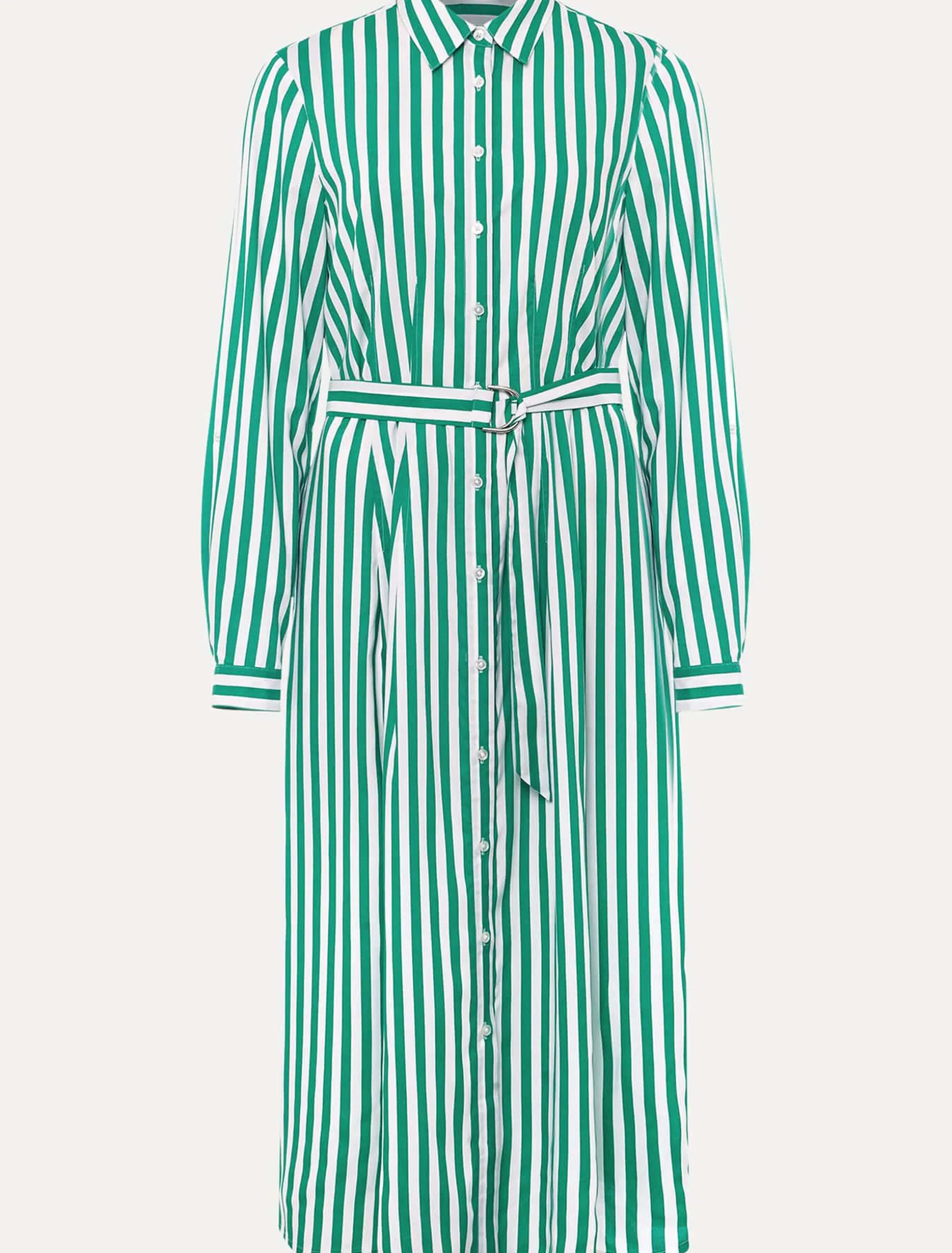 Ida Stripe Shirt Midi Dress