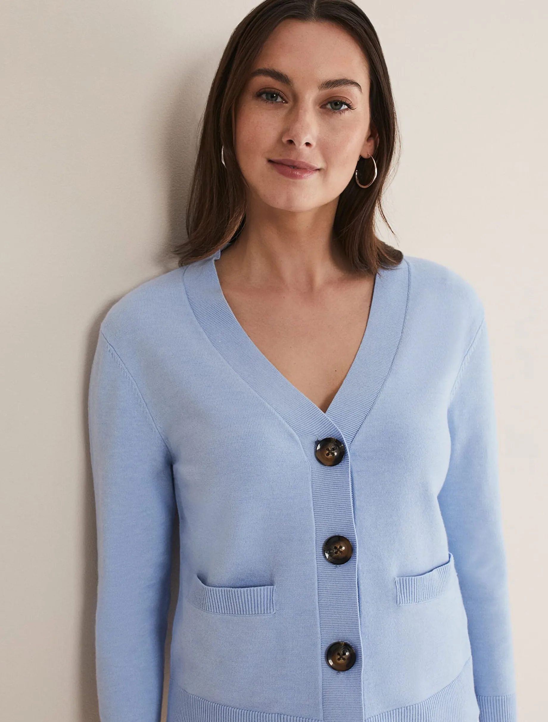 Ima Fine Knit V- Neck Cardigan
