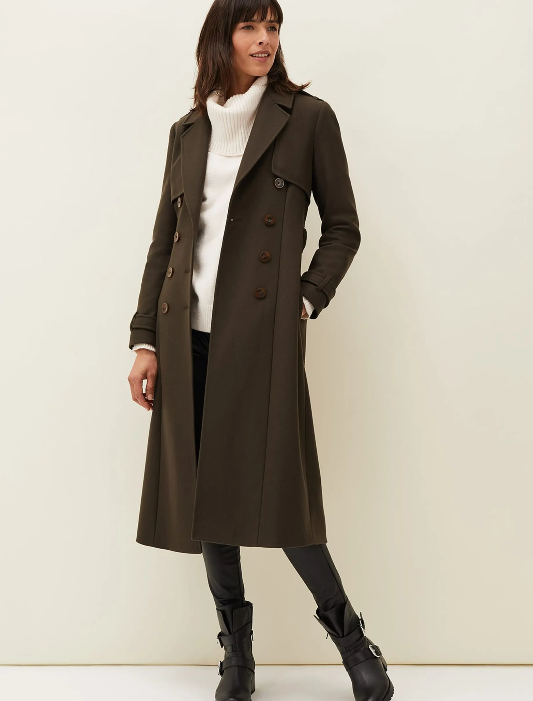 Imie Wool Trench Coat