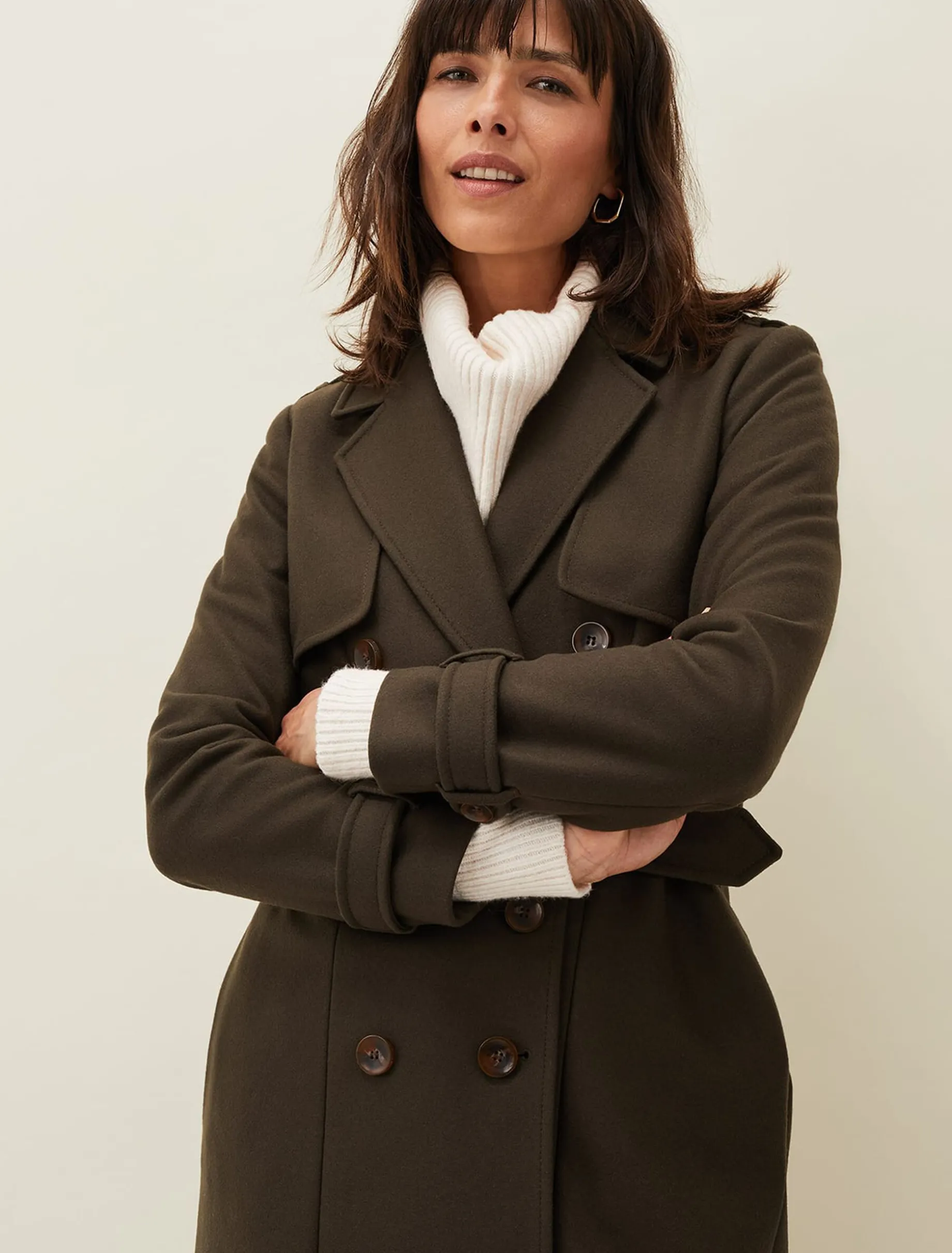Imie Wool Trench Coat