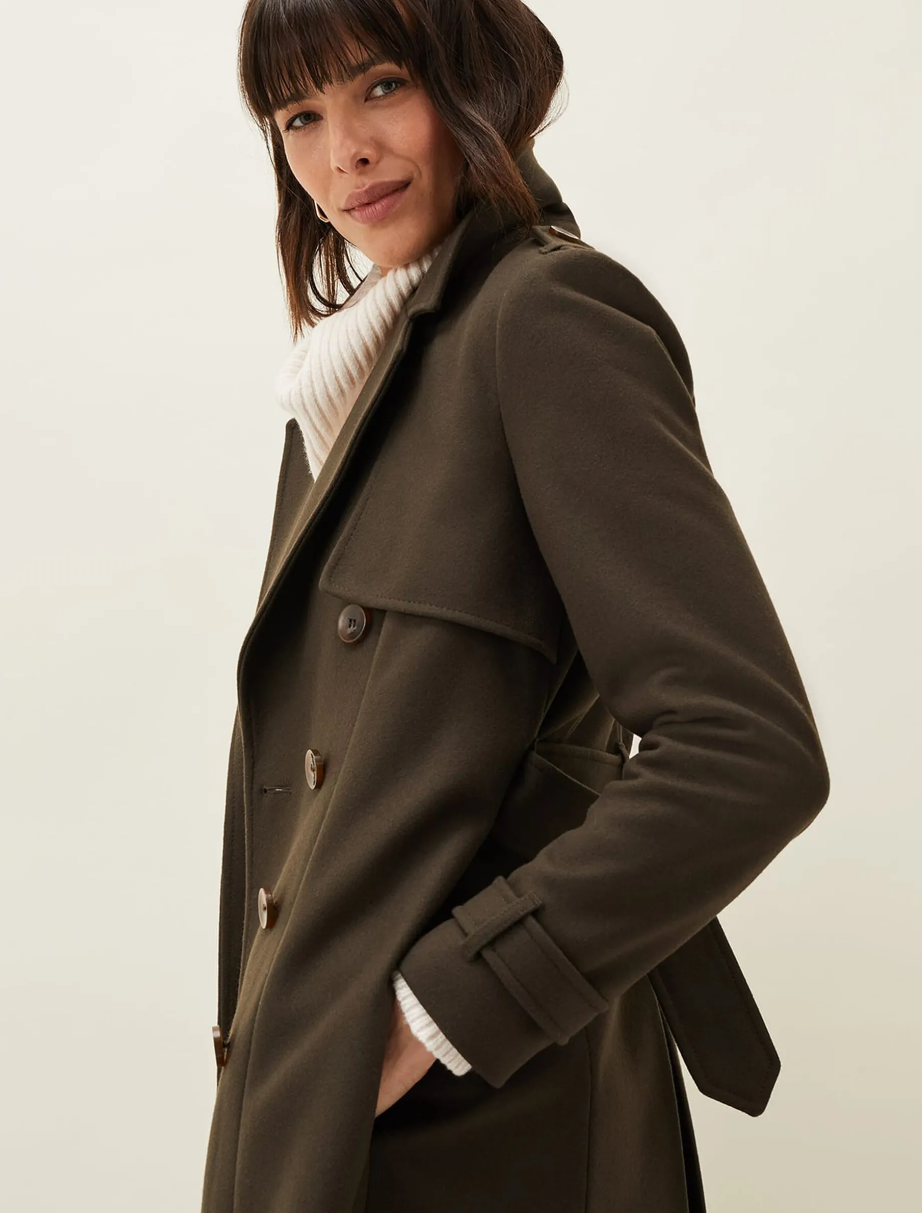 Imie Wool Trench Coat