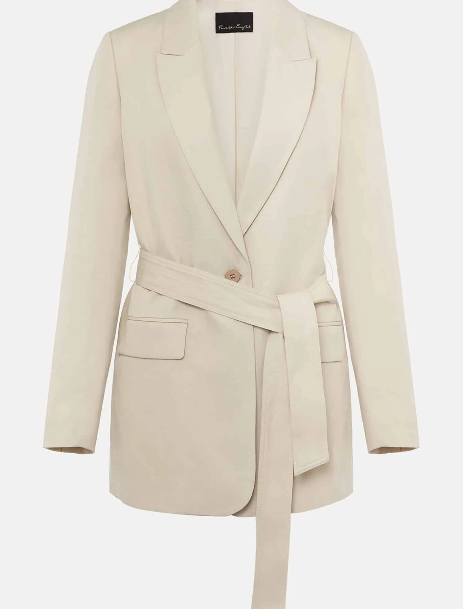 Inessa Linen Belted Blazer