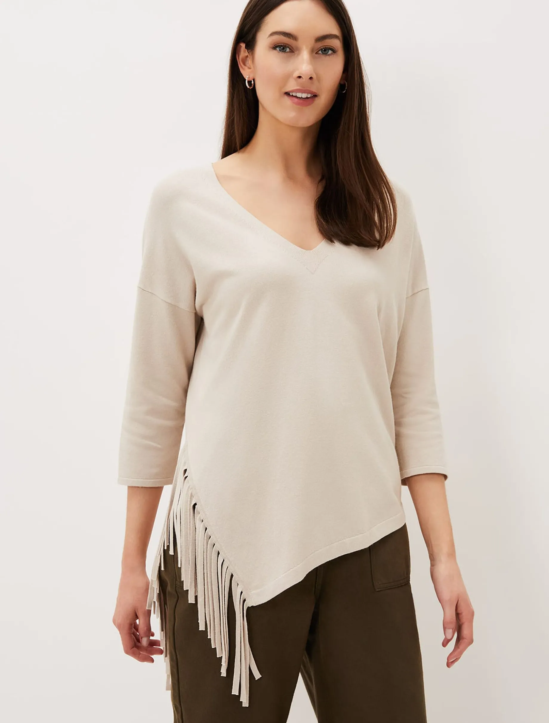 Inga Tassle Asymmetric Knit Jumper