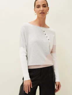 Isabel Colourblock Stud Jumper