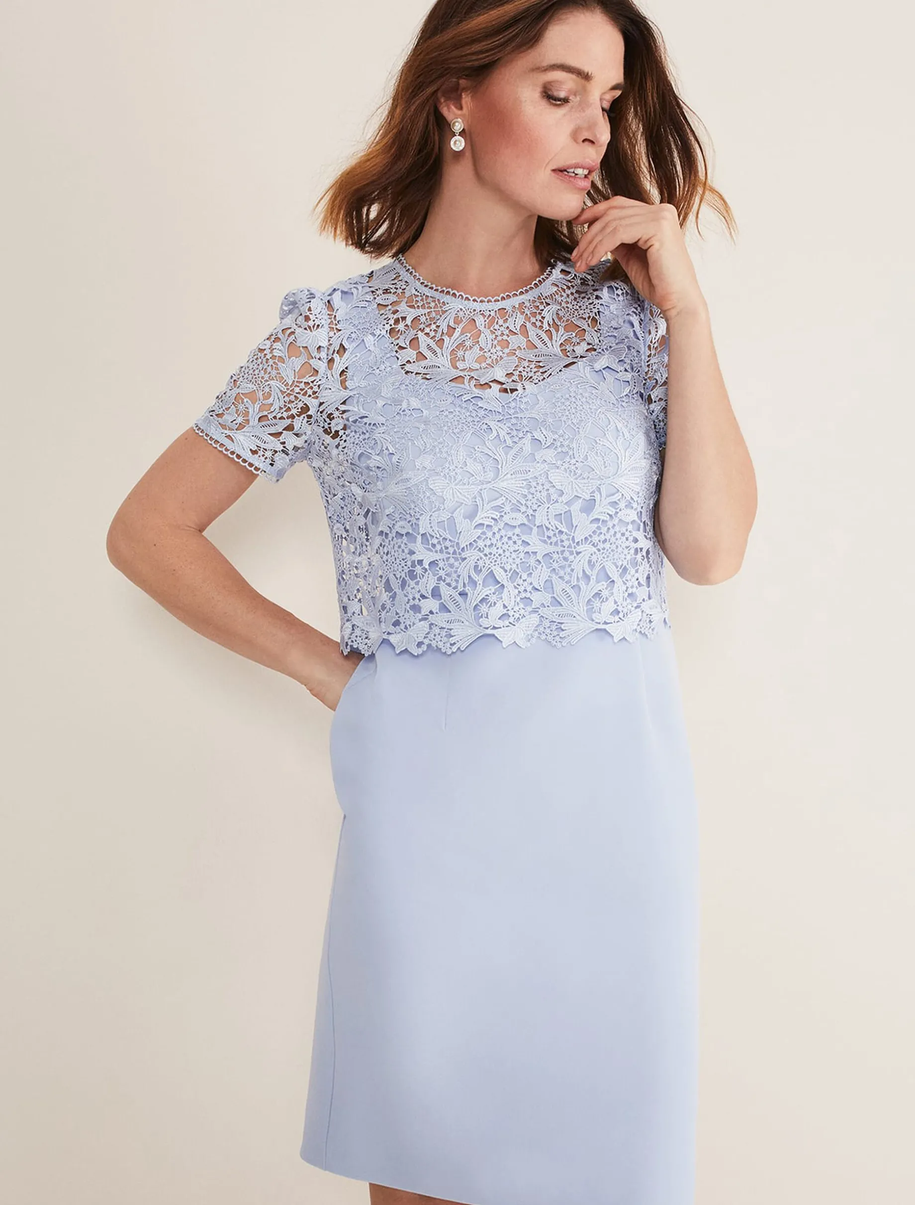 Isabella Lace Midi Dress