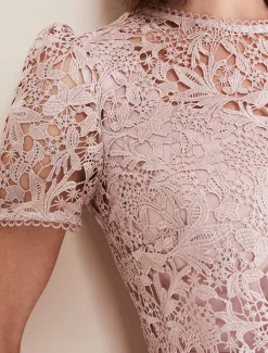 Isabella Lace Midi Dress