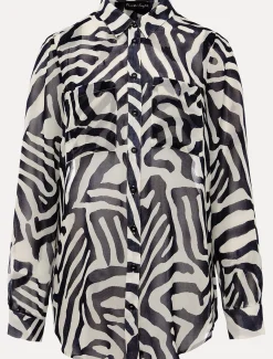 Isabella Printed Zebra Blouse