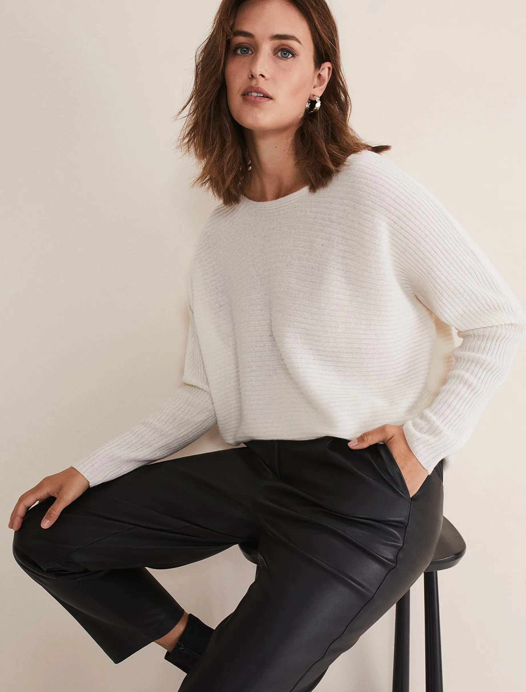 Isabella Ripple Wool Cashmere Jumper