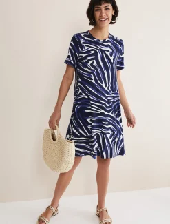 Isabelle Zebra Print Mini Dress