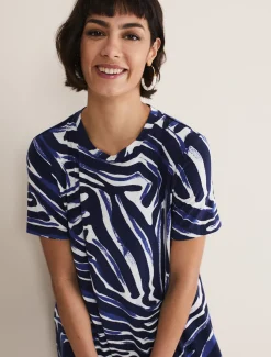 Isabelle Zebra Print Mini Dress