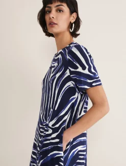 Isabelle Zebra Print Mini Dress