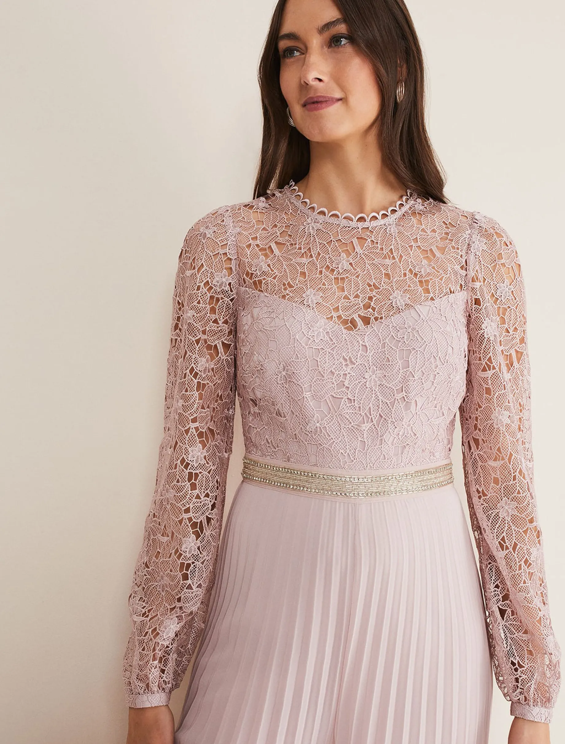 Isla Lace Wide Leg Jumpsuit