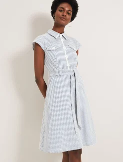 Issie Textured Check Dress