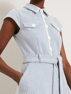 Issie Textured Check Dress