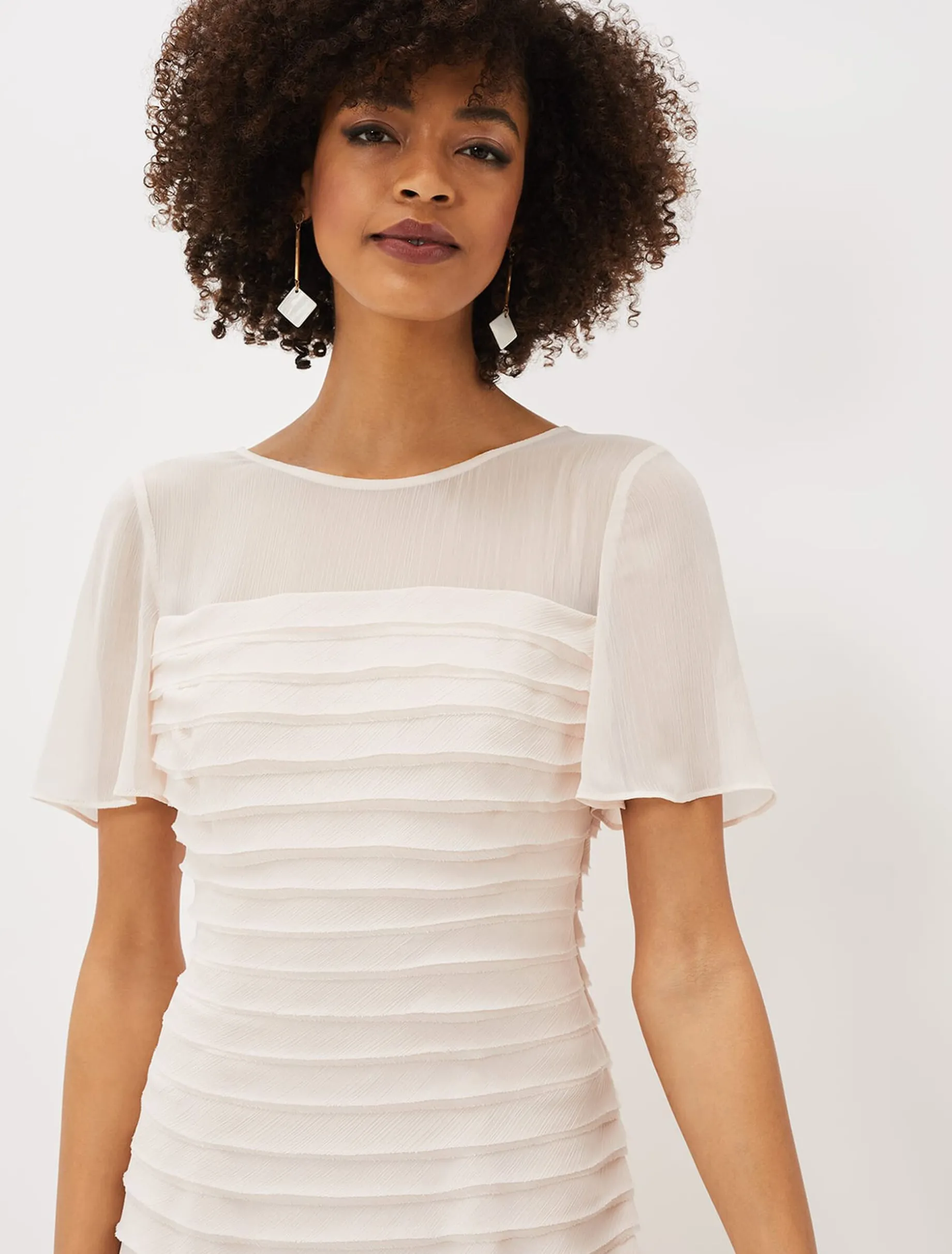 Ivanka Layered Fishtail Dress